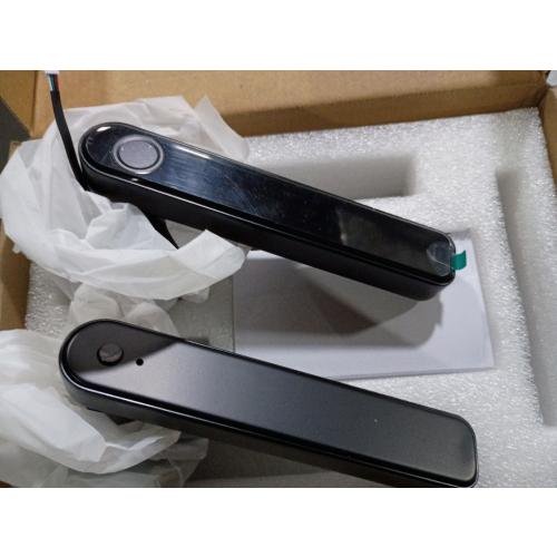IRONZON Fingerprint Door Handle for Bedrooms - 191F 3-in-1 Fingerprint Door Lock with Keypad, Fingerprint Door Knob for Bedroom with Key, Keyless Entry Door Handle - Black