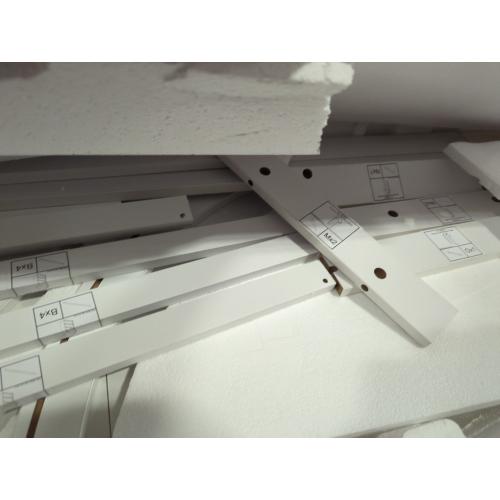 5 Tier White Shelves With Curved Top