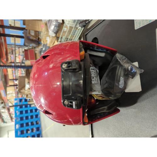 Red Youth L/XL Schutt F7 LX1 Youth Football Helmet, Black, Size L