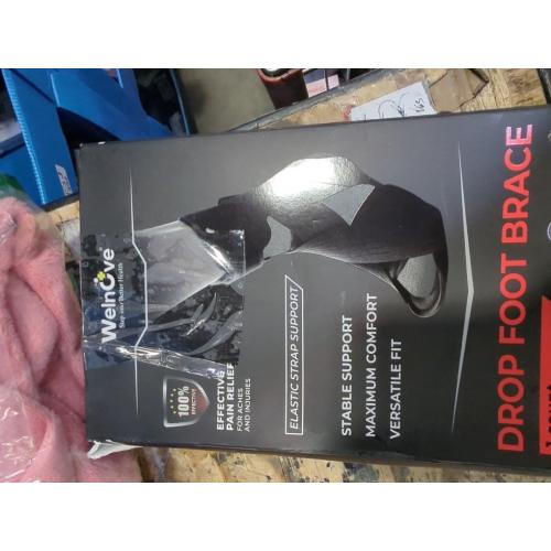 Welnove AFO Foot Drop Brace – Adjustable Lightweight Ankle Support Keeps Foot at 90° Dorsiflexion – Relieves Drop Foot, Achilles Tendonitis, Ankle Sprain