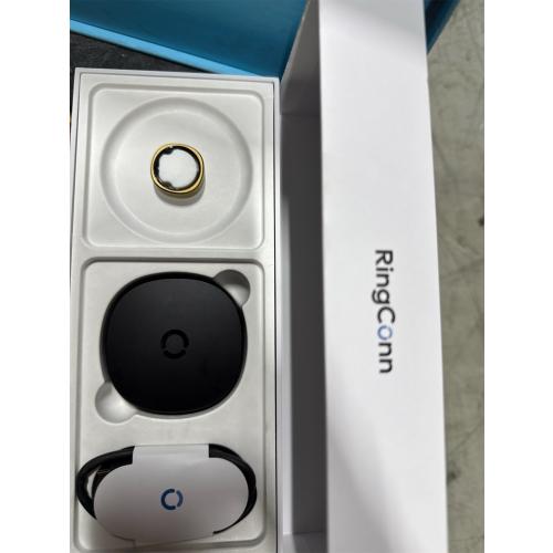 RingConn Smart Health Monitoring Ring - Pale Gold - size 10 - used see the pictures - missing USBC cable