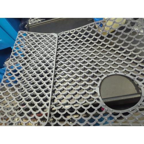 Silicone Sink Protector with Right Drain Hole,28x15inch Nonslip Silicone Sink Mat,Heat Resistant Sink Protector Mat, Hollow Out Sink Mats,Silicone Sink Protector for Kitchens(grey)