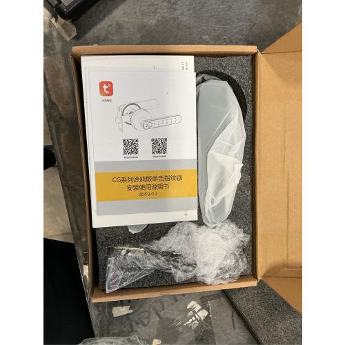 Fingerprint Door Lock- Smart Door knob,biometric Door Lock，with passcode keypad keyless Entry Door Handle，for Bedroom Home Hotel Office Apartment (Black with APP)