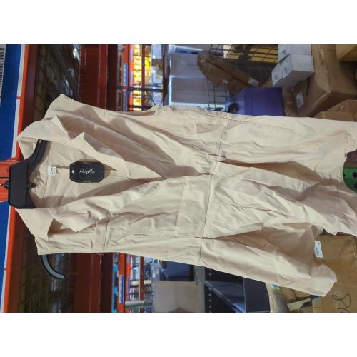 Size L ... Women's V Neck Collar Sleeveless Romper Pleated Wide Leg Loose Short Jumpsuit