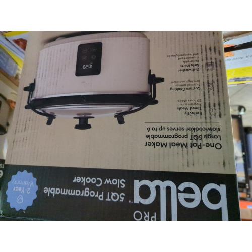 Oatmilk Programmable 5-qt. Slow Cooker - Oatmilk by bella PRO