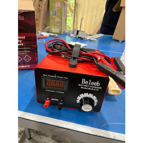 C15 Multiple Voltage Battery Charger 6V 8V 12V 24V Lead-Acid LiFePO4 Lithium Batteries, 15 A Automotive Car Battery Charger and Desulfator for Golf Cart Motorcycle Truck Lawn Mower