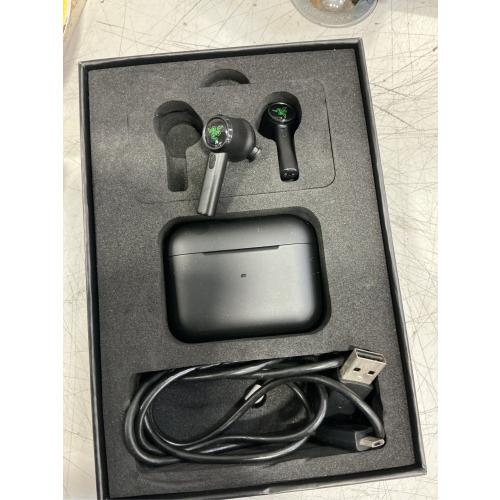 Razer - Geek Squad Certified Refurbished Hammerhead True Wireless Pro Noise Canceling in-Ear Earbuds - Black