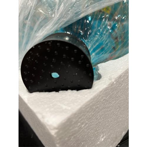 VCUTEKA Solar Gazing Ball, 10 Glass Gazing Balls Sphere with Solar Light for Garden Lawn Outdoor Ornament Yard Decorative, Swirl Lights