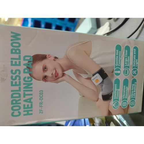 Cordless Elbow Heating Pad for Tennis Elbow Relief,Vibration Massage Heated Elbow Brace for Cubital Tunnel,Rechargeable Heating Pad for Elbow for Tendonitis,Arm Elbow Massager for Pain Relief