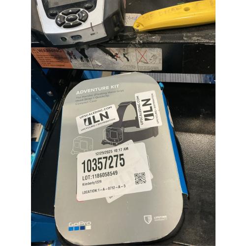 GoPro Adventure Kit: Floating Hand Grip, Head Strap, QuickClip & Compact Case, Black, 1