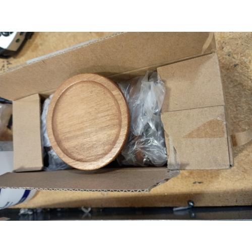 12PCS 2.75 Wooden Lids for Mason Jars Round Regular Mouth Canning Lids with Airtight Silicone Seal Reusable Lid for Canning and Preserving in Mason Jars, Coffee Color
