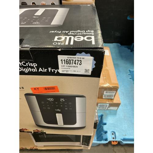 Bella PRO - SmartCrisp 8-qt. Touchscreen Air Fryer - Stainless Steel