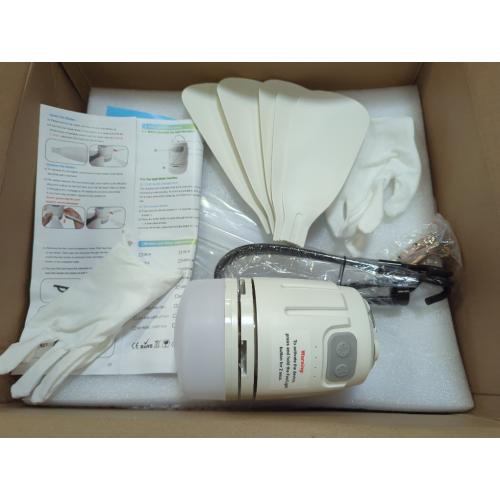 White Solar Ceiling Fan Light, 20000mAh Portable Gazebo fan with 30W Solar Powered Fan with Remote Control, Outdoor Ceiling Fan with Light for Patios, Canopy, Shed, RV, Porch and Chicken Coop