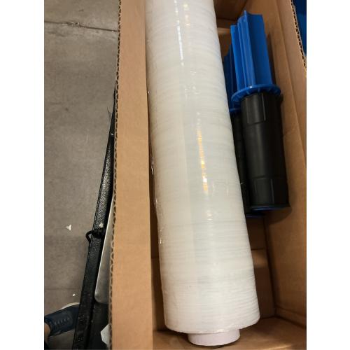 FugaCity Stretch Wrap Film-15 Inch 1000 ft 60 Gauge Shrink Wrap for Pallet Wrapping, Industrial Strength 1 Roll Pallet Wrap with Handles, Moving Supplies Plastic Wrap Roll, 500% Stretch, Transparent
