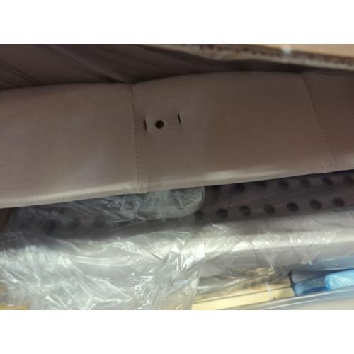 Size King Color White studded bed frame