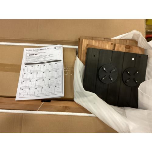 Mud Kitchen for Kids Outdoor, Wood Play Kitchen with Planter Box, Toddler Sink, Faucet, Blackboard, Water Cup and Accessories