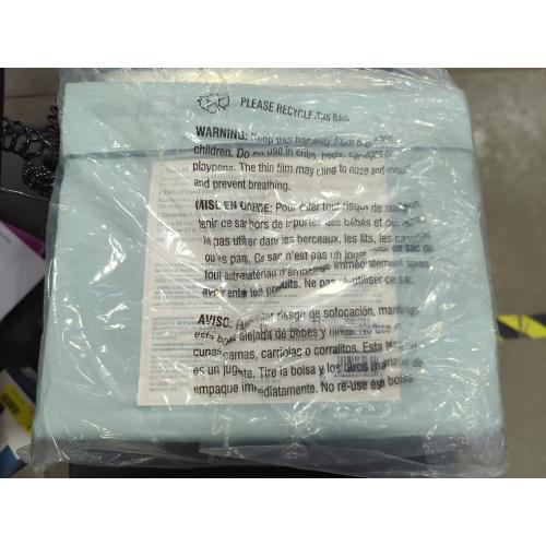 Nestwell Pima Cotton Sateen 500-Thread-Count Twin Sheet Set in Twilight Blue