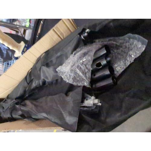 Photo Backdrop Stand, LCUIRC 10x8.5ft (WxH) Photo Background Banner Stand with 4 Crossbars, 8 Spring Clamps, 2 Sandbags, and Carrying Bag for Parties Events Decoration Advertising Display