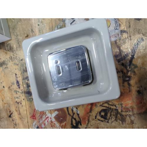 Dual Port USB-C 40W Wall Charger - heyday™ Chrome: Short Circuit Protection Adapter