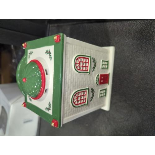 Spode Christmas Tree Miniature Village Figural Decoration, LED Lighted Christmas Village Set, Ceramic Holiday Decor - Dolomite Collectible for Indoor Display (Theatre)