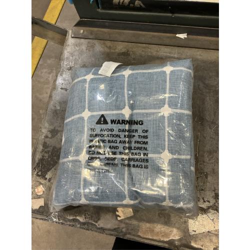 BTTN Extra Long Shower Curtain - 72x96 Inch Long Boho Chic Linen Fabric Heavy Duty Shower Curtain Set with Hooks, Tall Bohemian Farmhouse Shabby Chic Tassel Cloth Shower Curtains for Bathroom - Blue