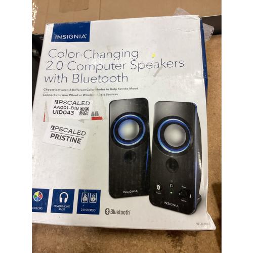 Color-Changing 2.0 Computer Speakers with Bluetooth