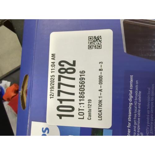 Philips Crystal Amplified Indoor TV Antenna, Extendable Dipole Rabbit Ears, 4K 1080P VHF UHF, Long Range, Amplifier Signal Booster, Digital HDTV Antenna, Smart TV Compatible, SDV3237N/27