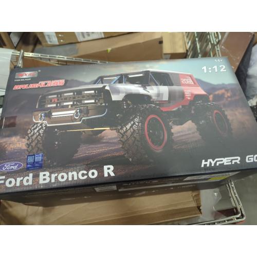H12P 1/12 Ford Bronco R Brushless RC Crawlers for Adults, Waterproof 4X4 Off-Road RC Rock Trucks with Portal Axles, Hard Case Licensed Remote Control Truck, RTR All Terrain RC Cars with 2 Battery