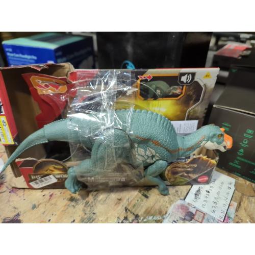 Mattel Jurassic World Rebirth Wild Roar Maiasaura Dinosaur Toy with Tail-Controlled Chomp Multi-Direction Attack & Sound, Posable & Digital Play