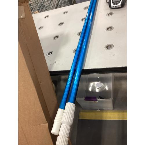 SWIMLINE HYDROTOOLS 8351 2-Piece Telescopic Pole 6 To 12 Feet Adjustable Telepole For Swimming Pool Cleaning Skimmer Nets Vacuum Heads & Brushes Step-Up Anodized Aluminum W/ Strong Grip & Lock