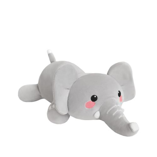 SQEQE Weighted Elephant Plush, Weighted Elephant Stuffed Animal, Cute Plushies Soft Pillow Toy Gift for Kids Adults 23.6 Inch, 3.1 Lbs