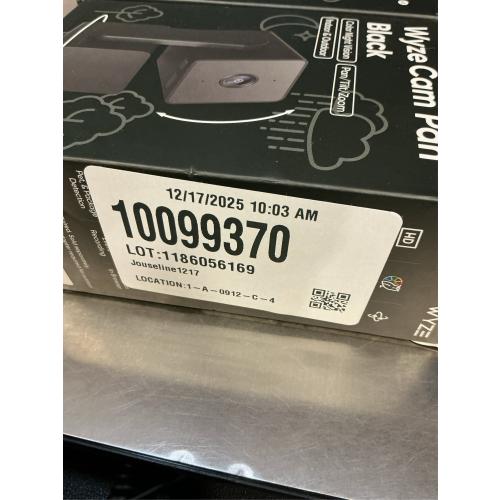 WYZE Cam Pan v3 Indoor/Outdoor IP65 1080P 360° Pan/Tilt/Zoom WiFi Smart Home Security Camera, Motion Tracking for Baby/Pet, Color Night Vision, Works with Alexa&Google Assistant, Free Expert Setup