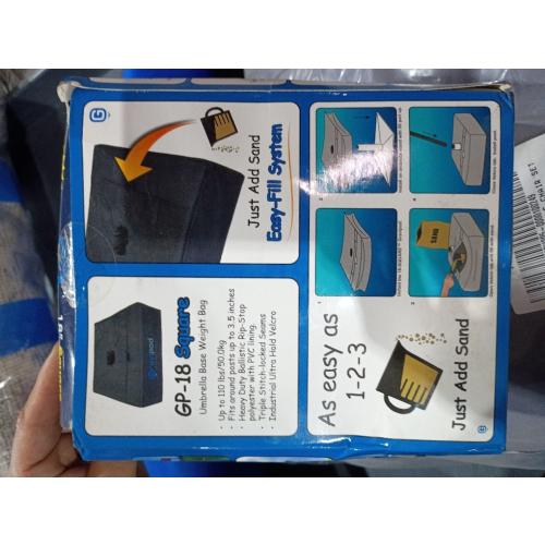 Gravipod Umbrella Base Weight | Outdoor Sand-Fillable Stabilizer for Cantilever, Offset, and Patio Umbrellas | Heavy-Duty Weather-Resistant Fabric