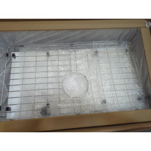 30-inch Undermount Single Bowel Kitchen Sink, Handmade 16 Gauge Stainless Steel Kitchen Sink 30  x 18 Deep Sink with Drain Kit and Bottom Grid, Brushed