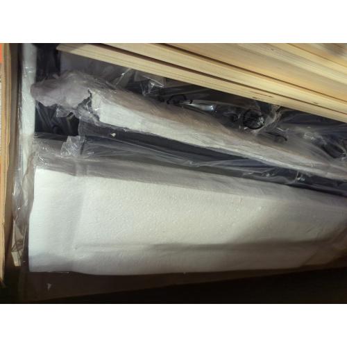 Belo Upholstered Low Profile Platform King Bed Cream