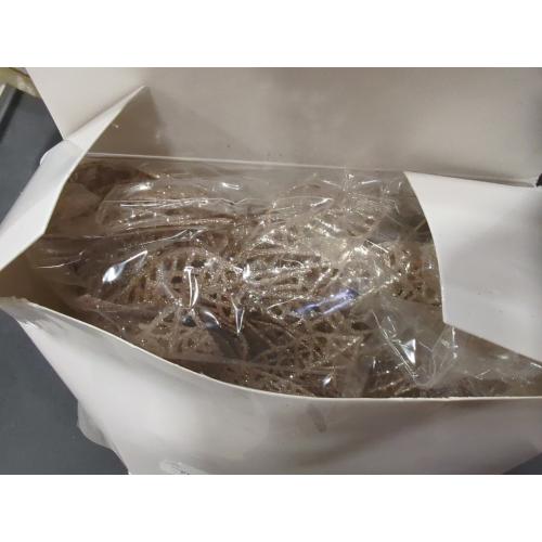 WILLBOND 36 Pieces Christmas Poinsettia Flowers Artificial Ornaments Glitter Christmas Decorations Tree Wedding New Year(Blue)