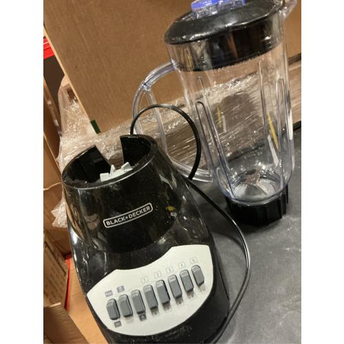 BLACK DECKER Crush Master Blender, 10-Speeds with Stainless Steel Blades, Black, BL2010BP