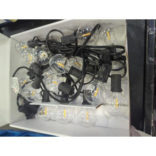 20ct LED Indoor Outdoor Globe String Lights Clear Bulbs with Black Wire - Room Essentials™