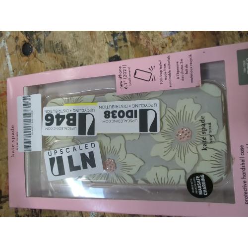 Case Mate licensed - Kate Spade New York Series Case for iPhone 13 - Hollyhock Floral Clear