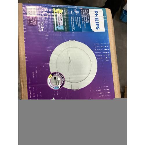 PHILIPS LED 60W Slim 6-inch Canless Downlight 12-Pack Selectable White Multi-CCT 1000 Lumen (12.5W = 60W) Dimmable No Housing Required