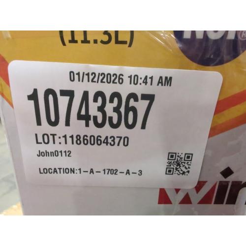 Winco 3 gal. BPA-Free Slim Beverage Dispenser