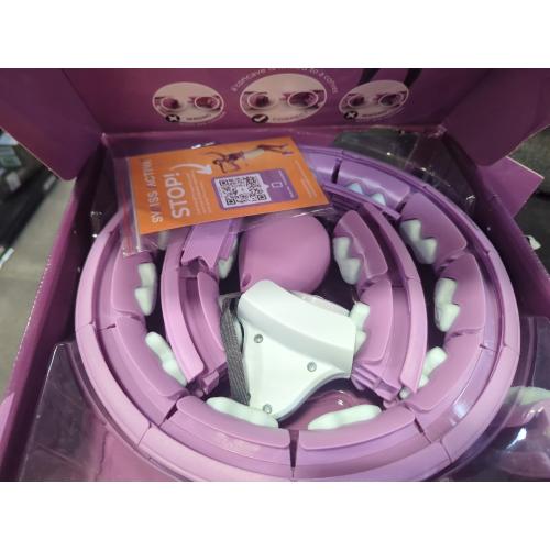 Size 60-112 cm Color purple Swiss Activa  S5.S Silent Weight Loss Hula Hoop with weight ball Premium with Counter -Waist Size 60-112cm - Infinity Hoop- Smart Weighted Hula Hoop- Smart Hula Hoop- Weighted Hula Hoops for Women