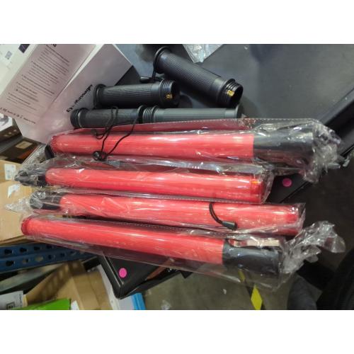 RoadHero 4 Pack Traffic Batons, 16 Inch LED Traffic Control Batons, Night Safety Light Wands with 3 Flashing Modes, Air Marshaling Signal Wand Plus White LED on Tip for Airport, Parking, Car Directing