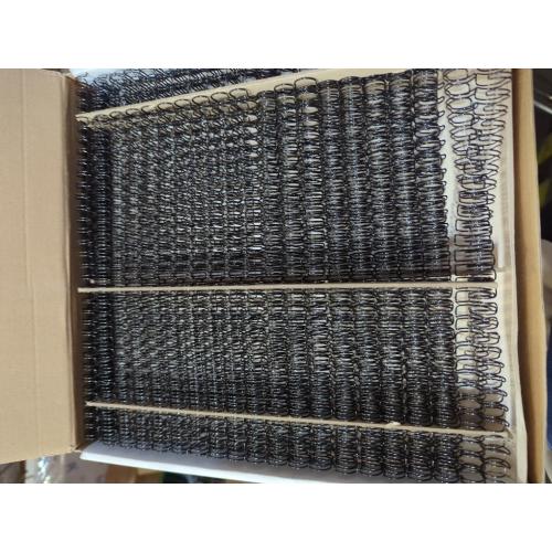 BNC Double Loop Wire Binding Rings Letter Size 3:1 Loops 32 Holes Black Color Pack of 100 (9/16 Inches)