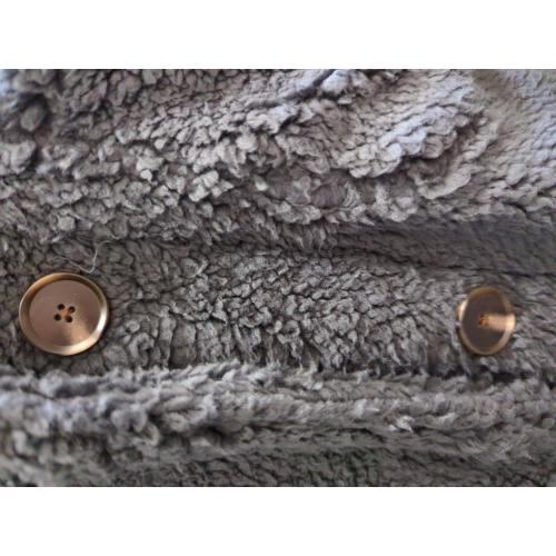 O'NEILL Womens Fuzzy Fleece Jacket Button Down Sherpa Coats Casual Faux Furturn Collar Thicken Outerwear with Pockets.  Size XS (color Navy)