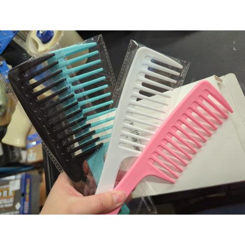 MODENGKONGJIAN 4PCS Wide Tooth Detangling Comb, Large Hair Styling Comb for Curly, Wet, Long Hair (Multi-colored, Polypropylene, Handgrip)