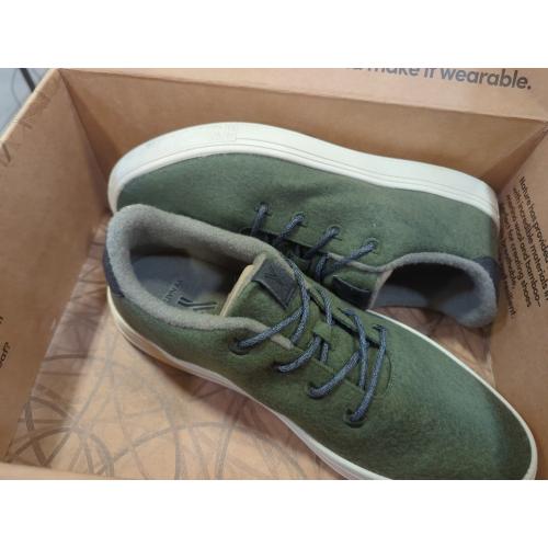 Size 14 Color Green The YY Nation Cirro Wool Shoe forest night natural algae