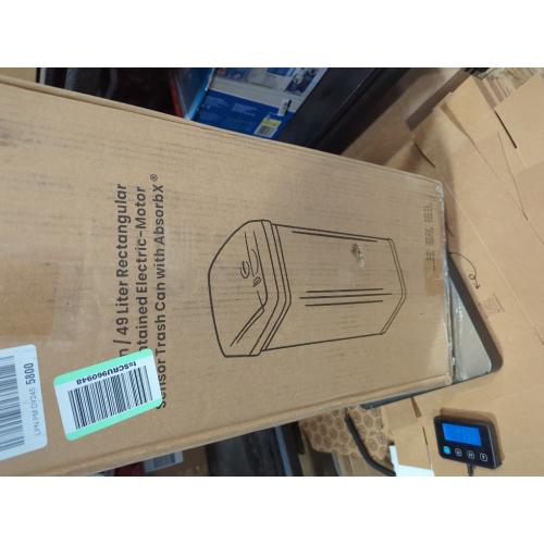 iTouchless Stainless Steel Sensor Trash Can with AbsorbX Odor Filter 13 Gallon Silver - Silver