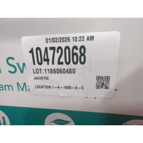 Size 75x39 Therapedic - 2 Inch Swirl Gel Memory Foam Mattress Topper TWIN 75 L x 39 W.