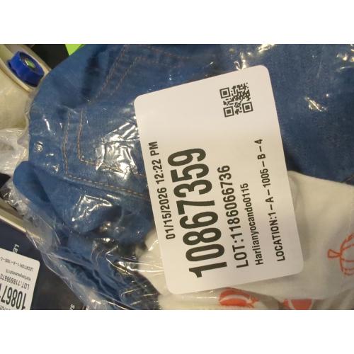 Size 18M CHUMHEY Toddler Little Girls Pants Sets, Cotton Long Sleeve T-Shirt Denim Overalls